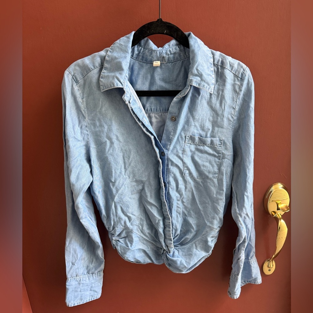 Elan Sky Blue Denim Shirt